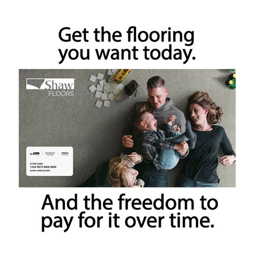 Get the flooring you want today and the freedom to pay for it over time from Rick Lovelady Carpets Inc in Amarillo